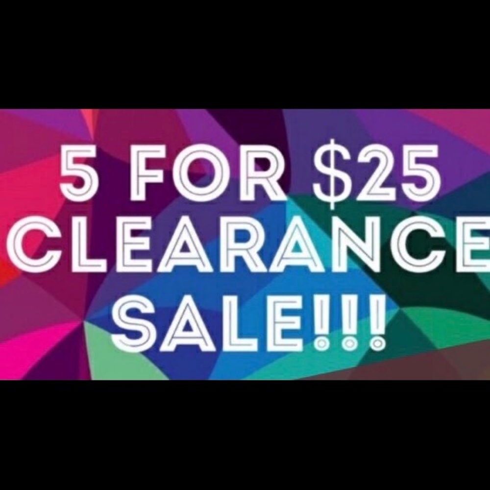 5 for $25 sale!
